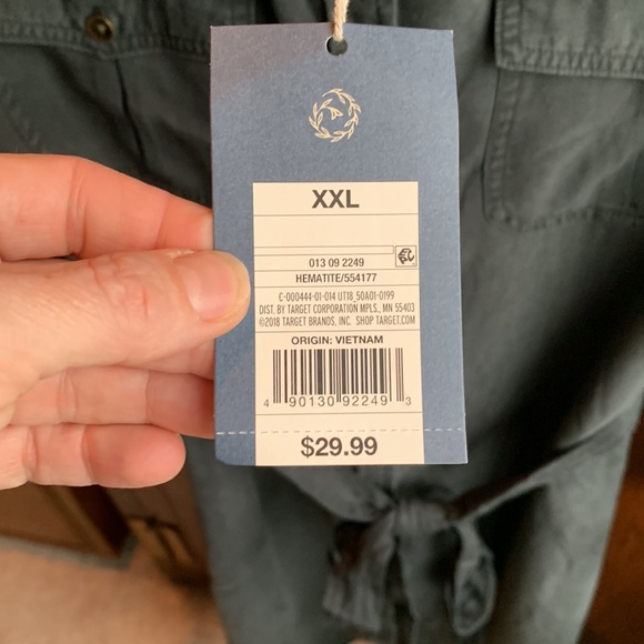 Universal Thread NWT size XXL shirt dress slate grey - Picture 4 of 4